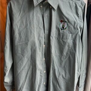 Celtics Green Checkered Men's Shirt Size M